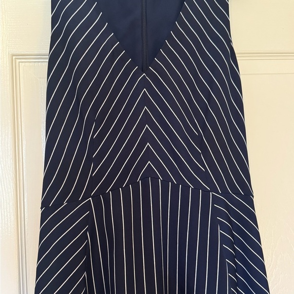 J. Crew Navy and White Striped Mini Dress Size 2 - Picture 3 of 7